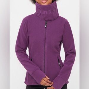 Bench Women's Purple Wrap Neck Zip Up Jacket NWT SIZE Xl